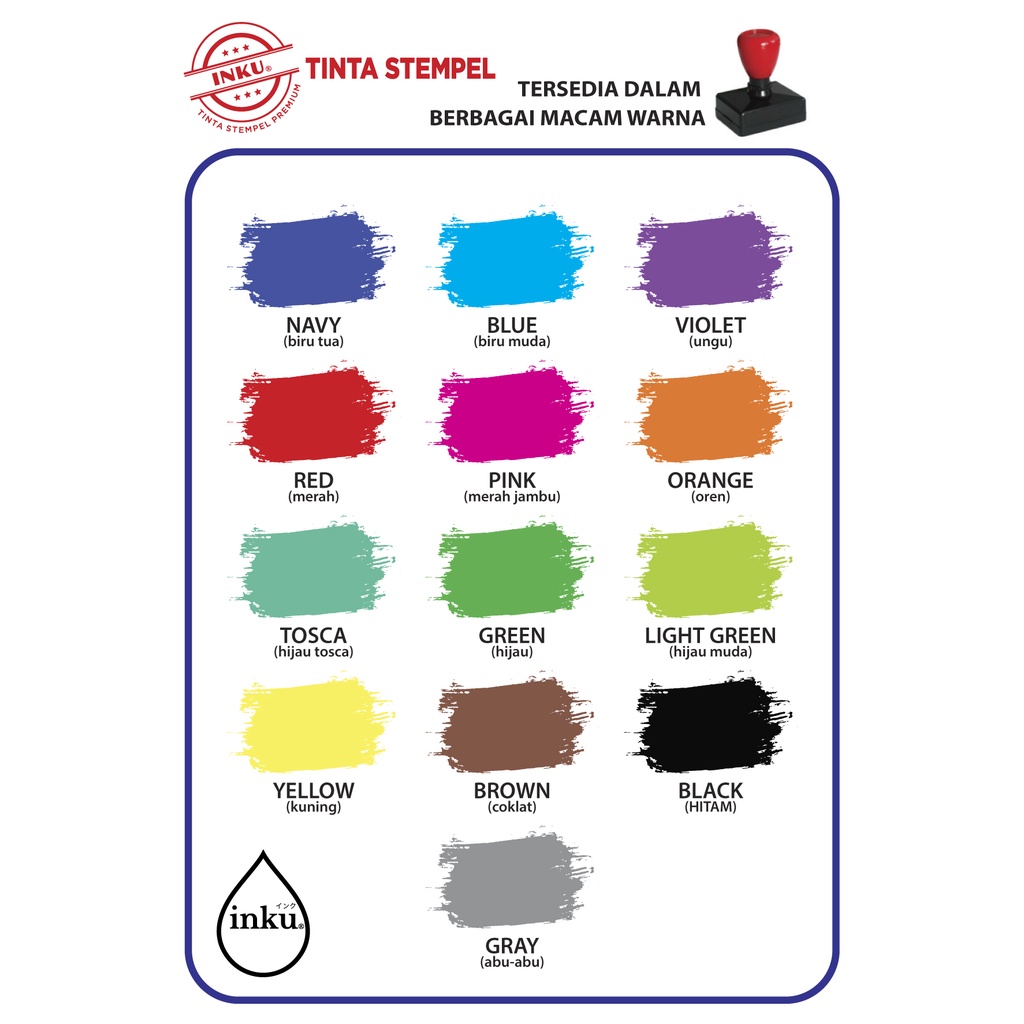 Tinta Stempel INKU @ 100ml