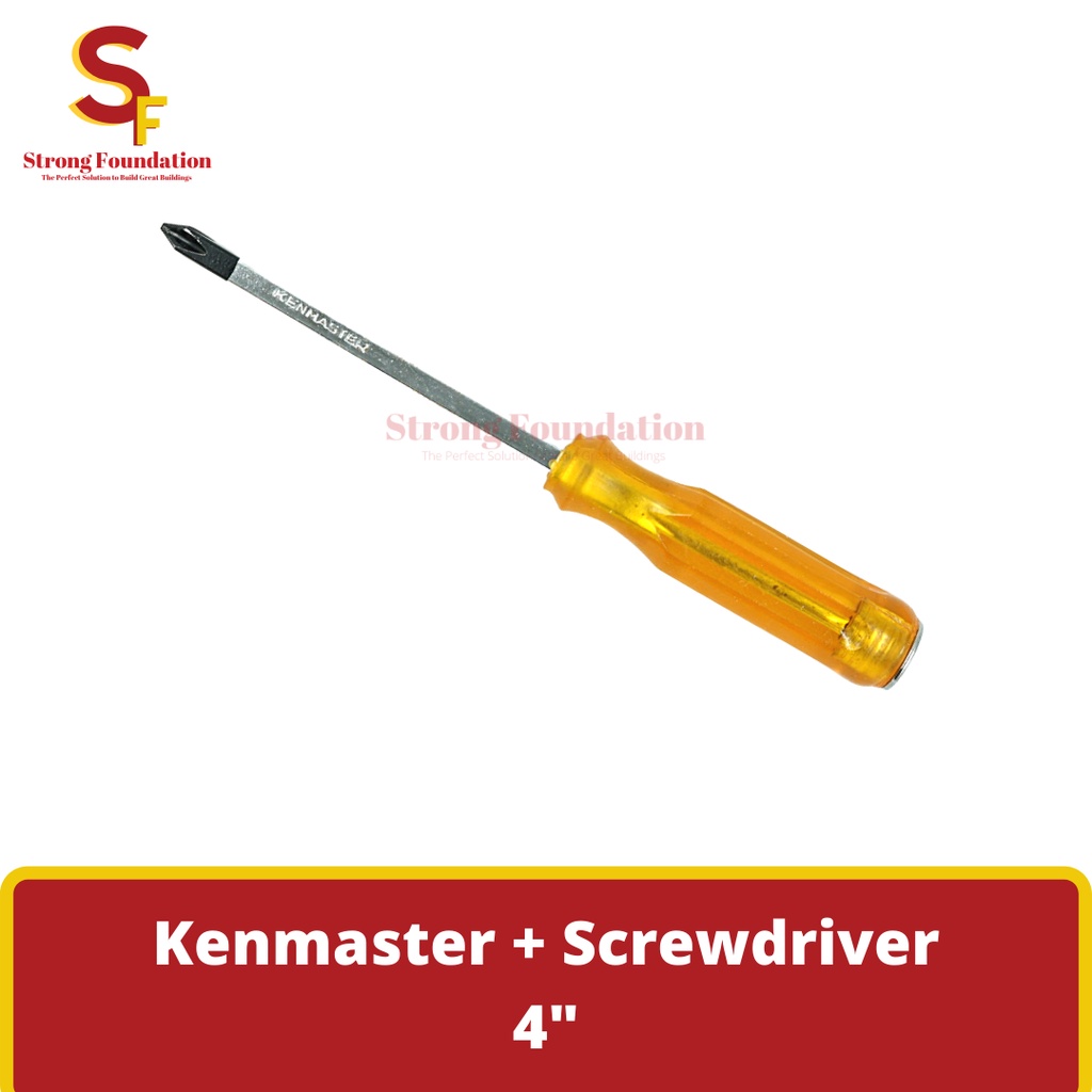 Kenmaster Obeng Ketok Plus (+)  4" / Kenmaster Plus Screwdriver 4"