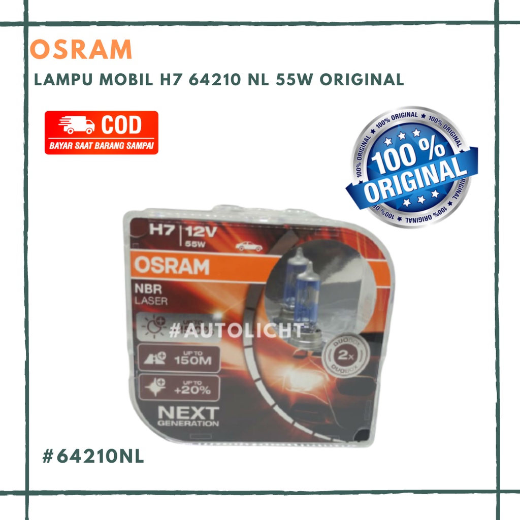 Osram Night Breaker Unlimited NBR Laser H7 64210 NL 55 W Original