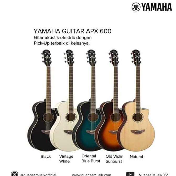 Yamaha Acoustic Electric Guitar APX600 / APX-600 / APX 600