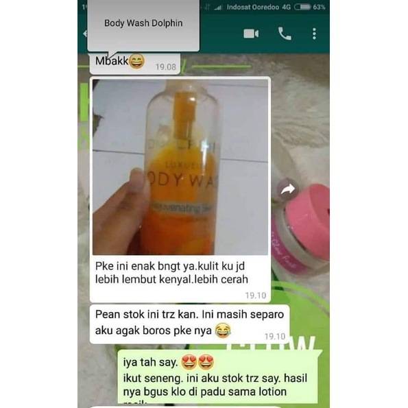 [BPOM] DOLPHIN BODY WASH SABUN CAIR PEMUTIH 500ML SIAP KIRIM