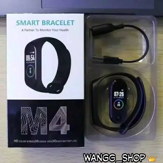 SMARTBAND/SMARTWATCH M4/GELANG PINTAR PELACAK GPS, UNTUK OLAHRAGA, MONITOR TEKANAN DARAH