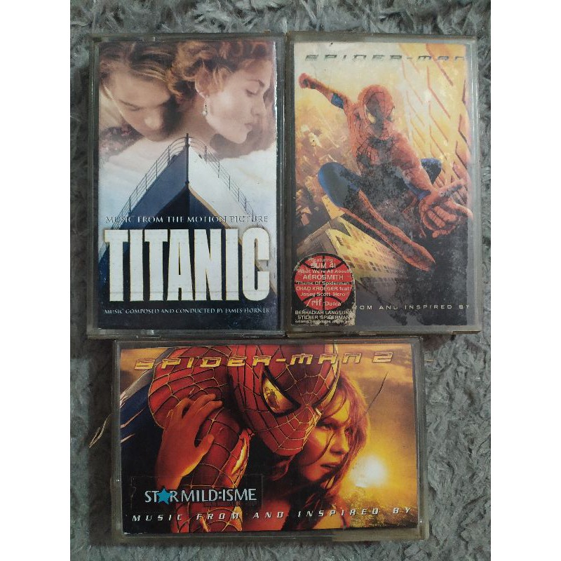 Kaset second Ost Titanic, Spiderman