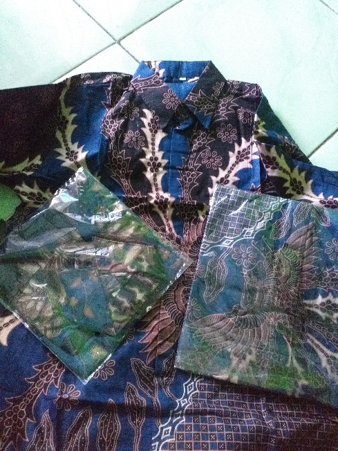 Hem Kemeja Batik Lengan Panjang Anak Cowok Seragam Sekolah Baju Batik Anak Cowok Batik Anak Lakilaki