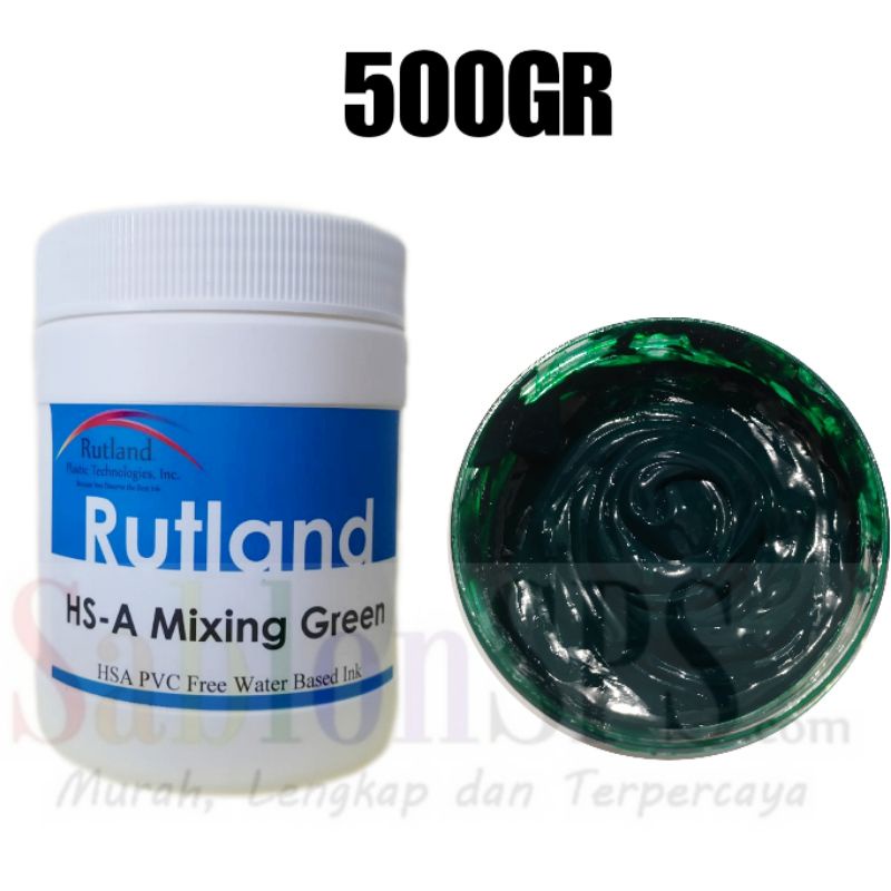 TINTA SABLON RUTLAND SEMI PLASTISOL WATER BASED GREEN 500GR