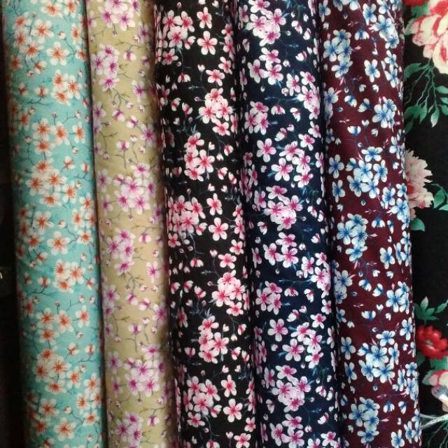 

Katun jepang motif sakura