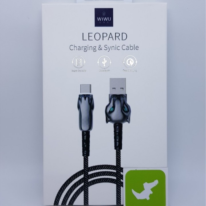 WIWU LEOPARD BT50 - USB to Lightning - Fast Charge Sync Cable - 1M