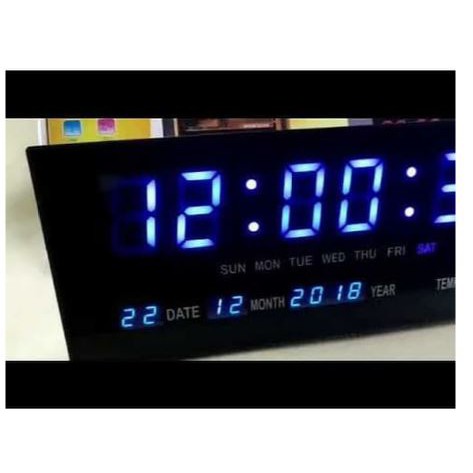 Jam Meja Dan Dinding Digital Led Clock 36 X 15 Promo