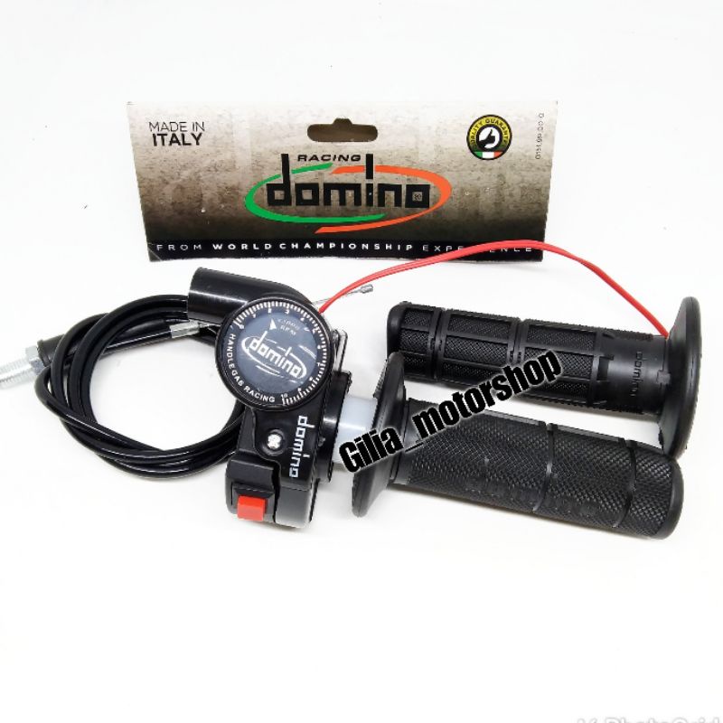 Gas Spontan Plus Handgrip plus Starter Satu Kabel Model Kompas Domino Original Import Black Edition Fu Ninja Rx King Fu