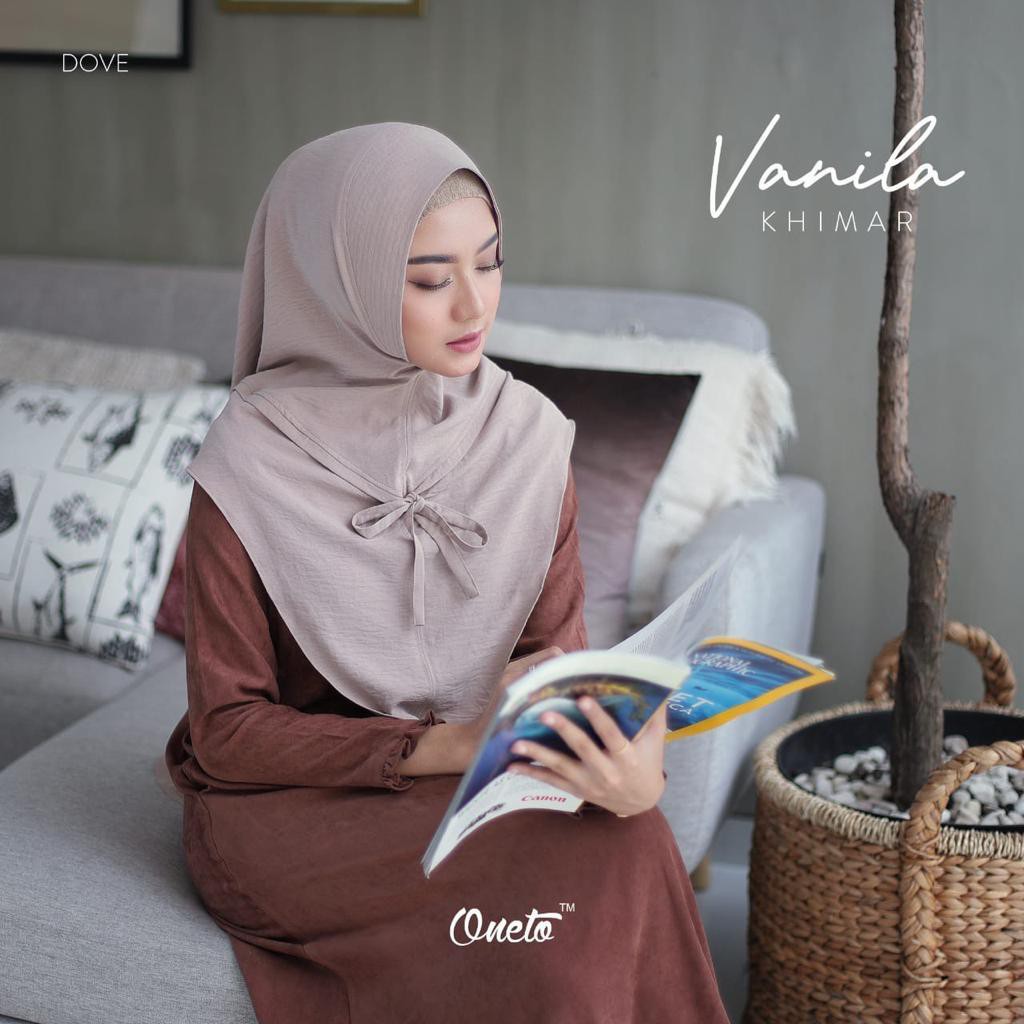 Jilbab Syari Khimar Vanila Ori Oneto BY QOID