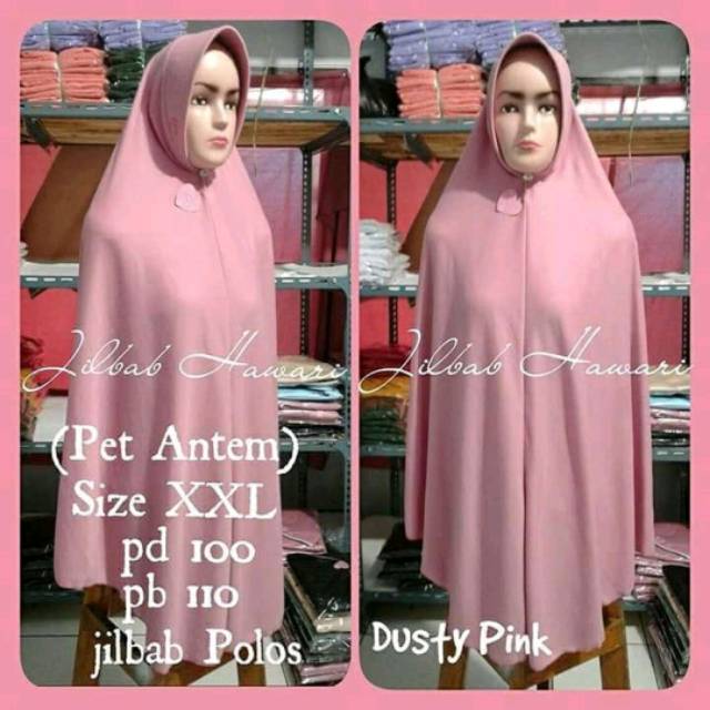 Jilbab Hawari POLOS ANTEM XXL