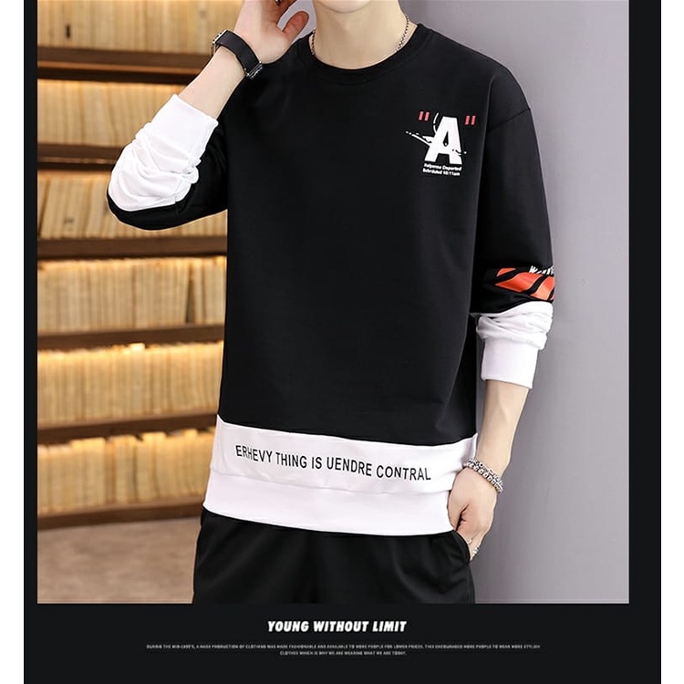 KIYOWO-KAOS CASUAL DISTRO SWEATSHIRT EVERYTHING PRIA LENGAN PANJANG