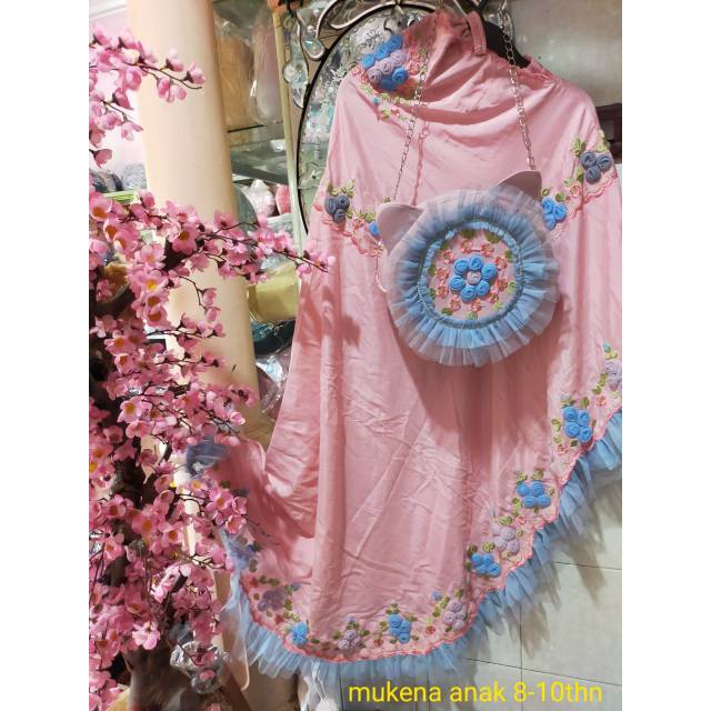 Mukena sutra bordir cantik mukena anak lucu unik