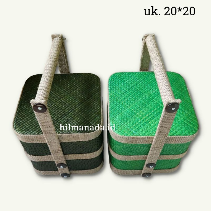 

Rantang pandan anyaman 2 susun | hampers lebaran