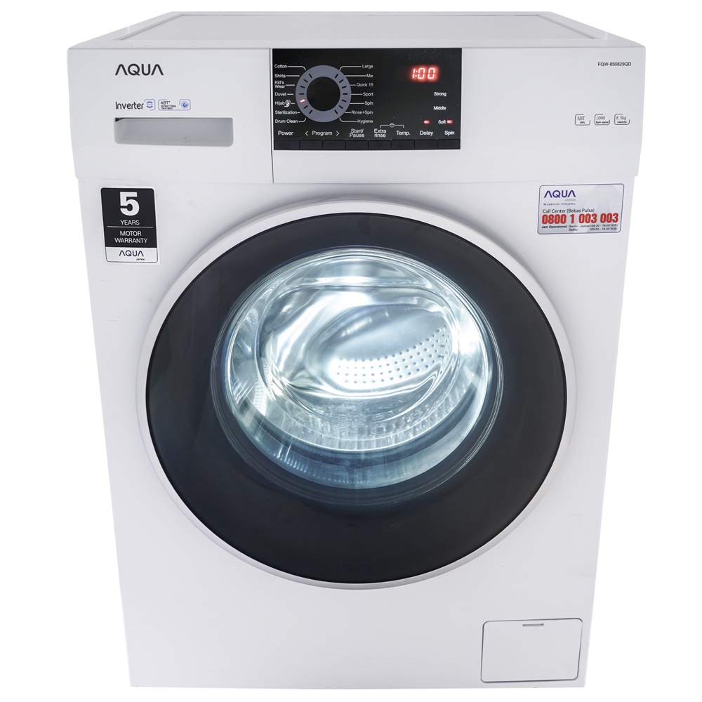 MESIN CUCI FRONT LOADING AQUA FQW700829 QD 7KG