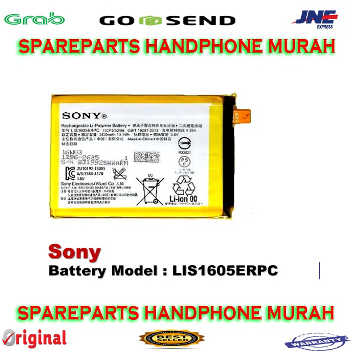 BATERAI SONY XPERIA Z5 PREMIUM ORIGINAL NEW