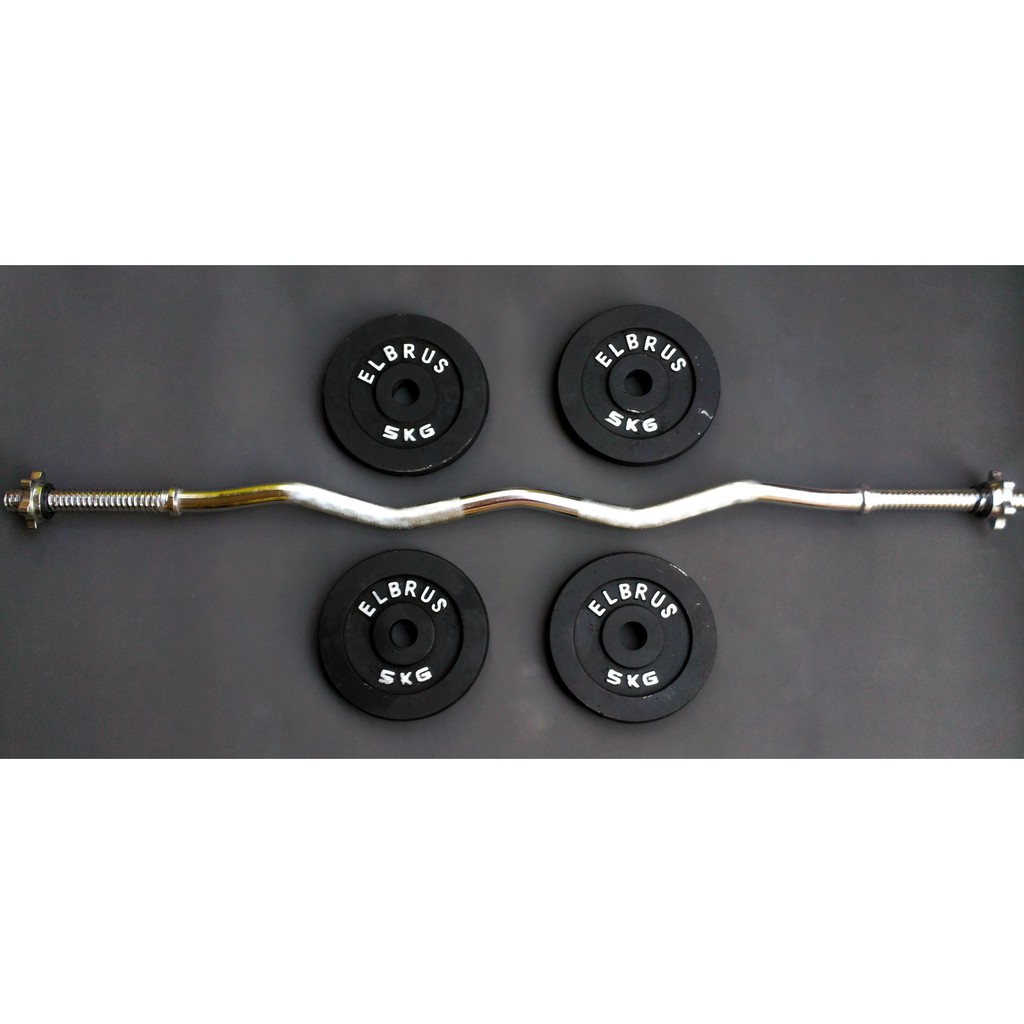 DUMBELL SET 26 KG STICK EZ CURL / BARBEL SET 26 KG STICK EZ CURL