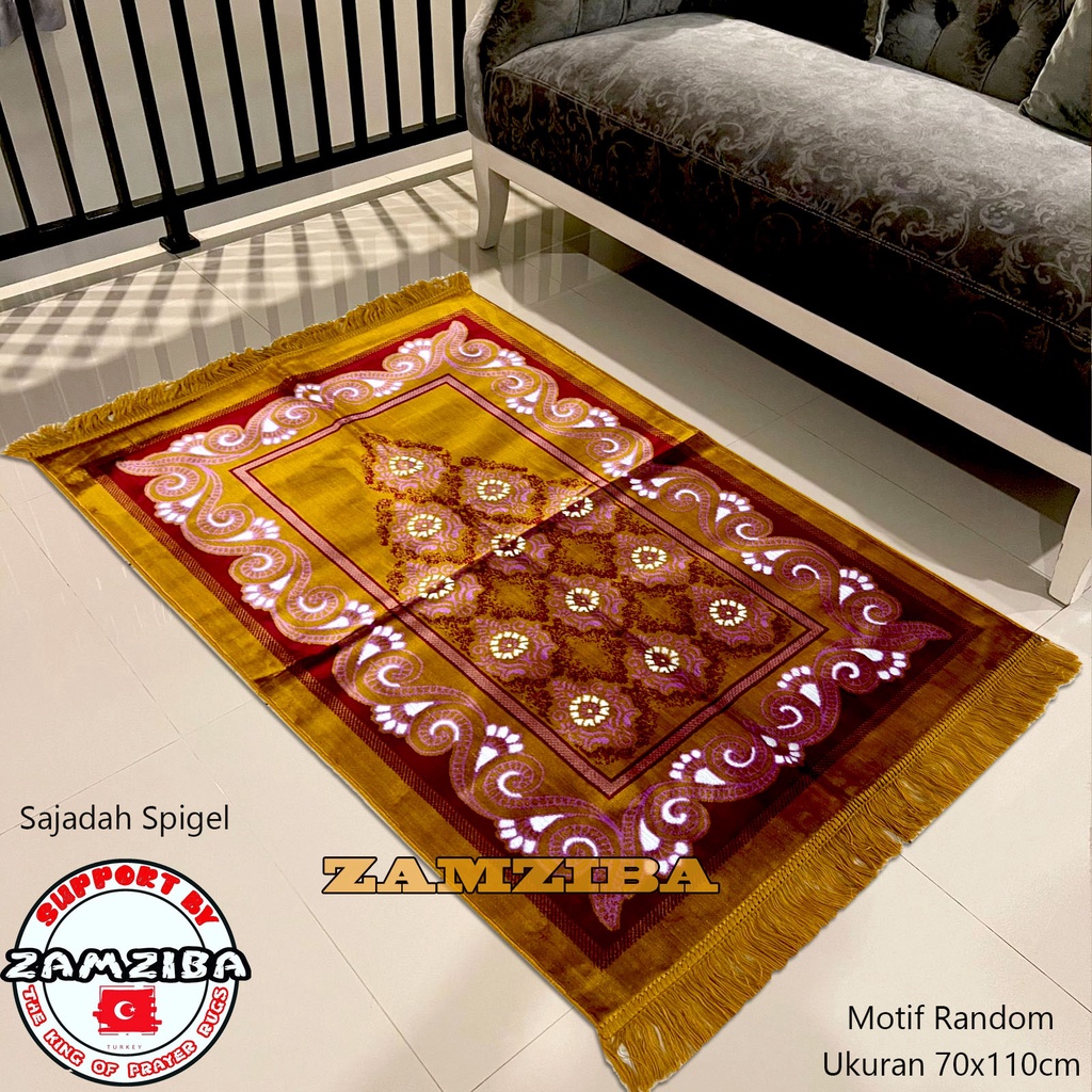 Sajadah Zamziba - Sajadah Turki Dewasa - Sejadah - Sajadah Turkiye - Perlengkapan Sholat - Sajadah Traveling - Sajadah SauvenirSTD