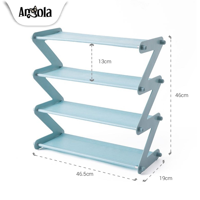 Rak Sepatu 4 Susun S1 Shoe Rack Sandal Holder Rak Buku Serbaguna Storage Rak Kamar Mandi Shopee Indonesia