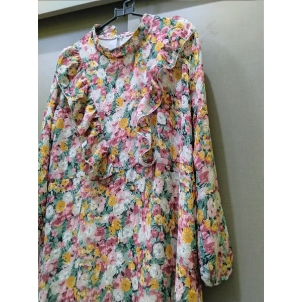 preloved gamis bukan ditsy / PL dress muslim shabby vintage syar'i