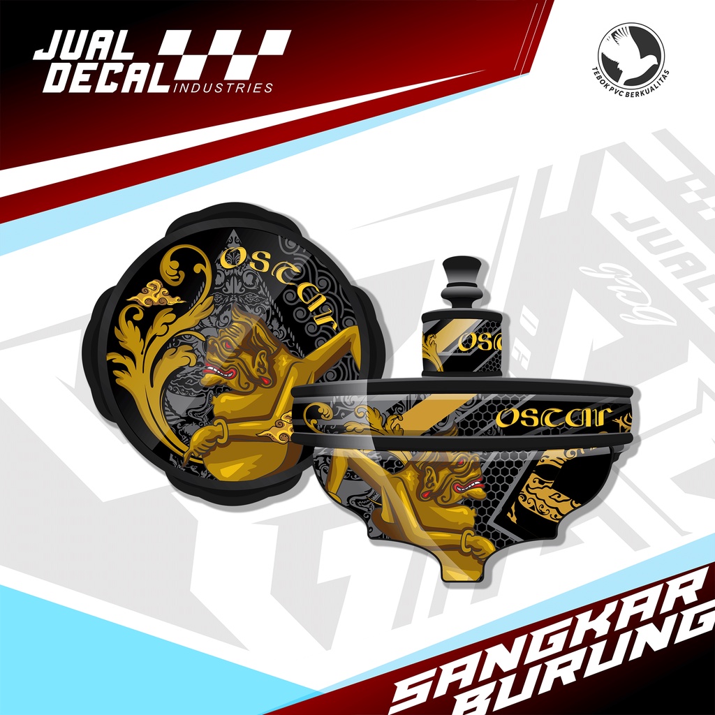 Stiker Tebok Lovebird Wayang Bagong Decal Sangkar Batman Burung Love Bird Bisa Custom Gambar