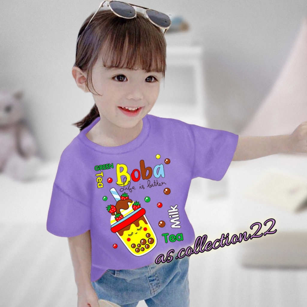 KAOS ANAK BOBA TEA 1-10 TAHUN