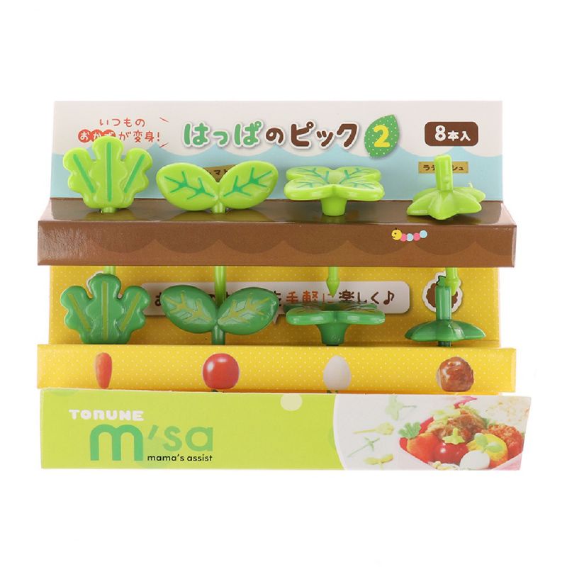 Tusuk bento / bento tools / tusuk bento daun / tusuk bekal anak / food picks / food pork DAUN