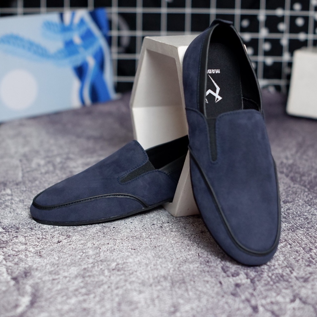 SEPATU SLIP ON PRIA LOAFER DEWASA SUEDE PREMIUM CASUAL FORMAL SLIP ON PRIA KERJA KANTOR GURU PNS PESTA RESMI NYAMAN || SLIP ON PRIA PANSUS BERKUALITAS TRANDY