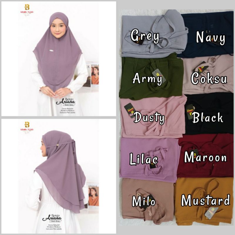Bergo Ariana by Labella Hijab