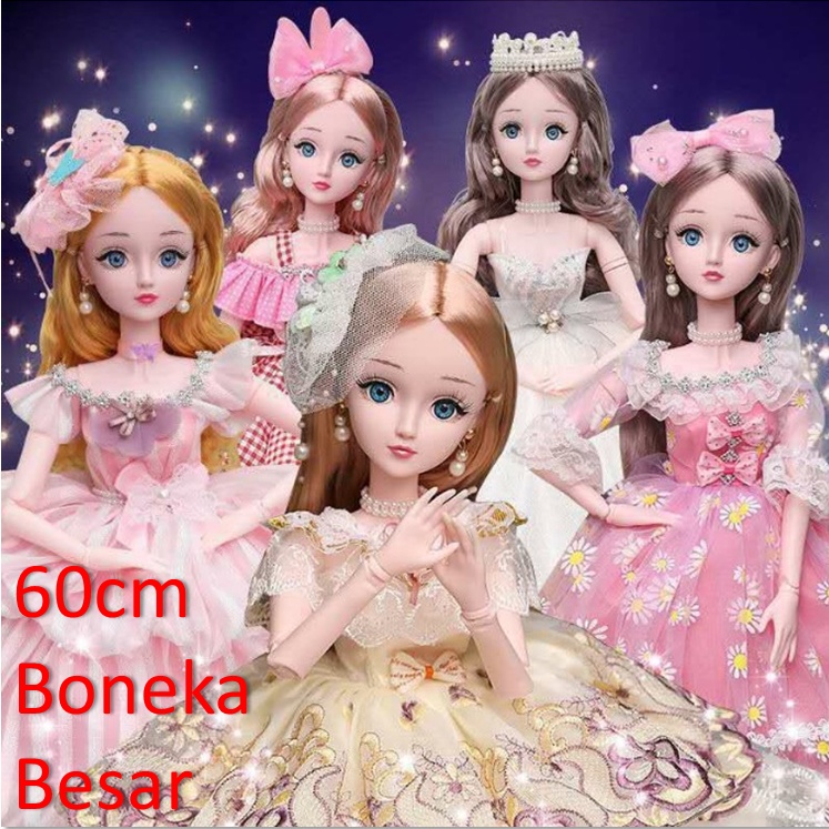 Mainan anak perempuan Boneka BJD doll 60 cm princess set premium