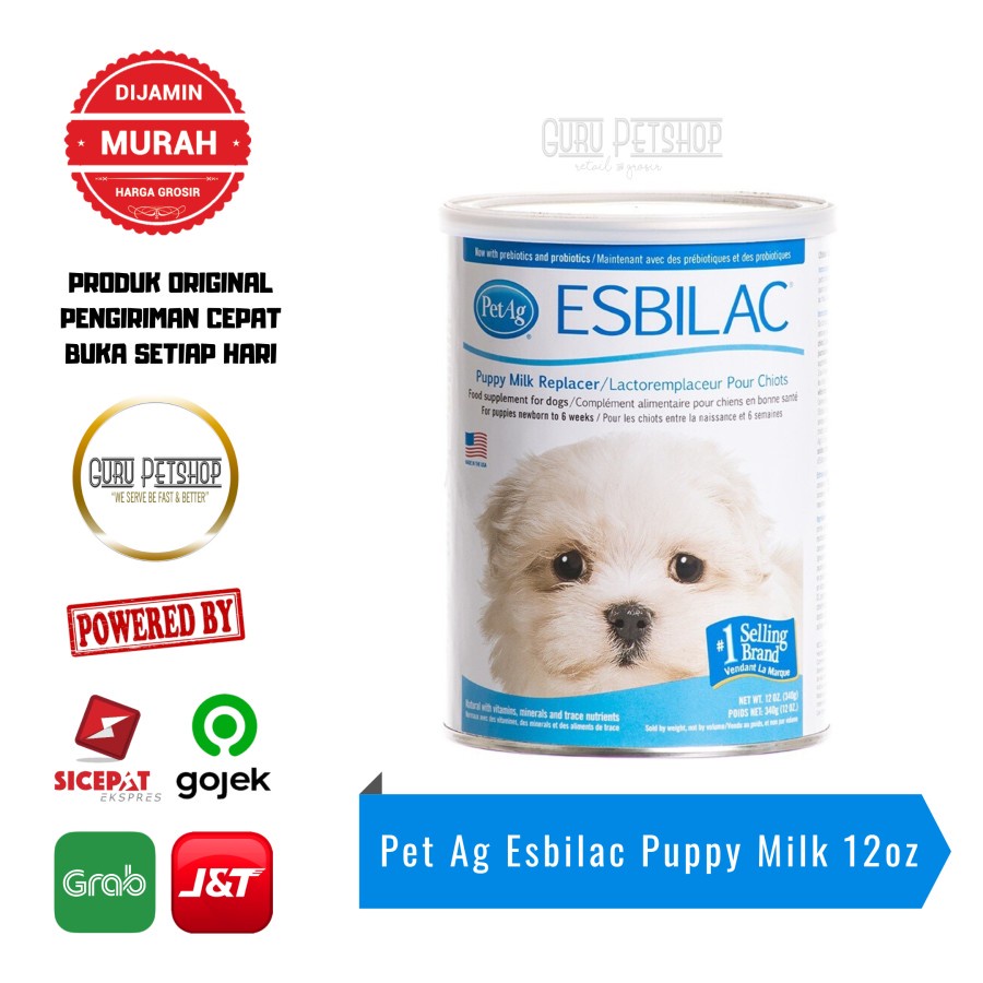 Esbilac Puppy Milk Replacer Powder 340gr Susu Anak Anjing Esbilac