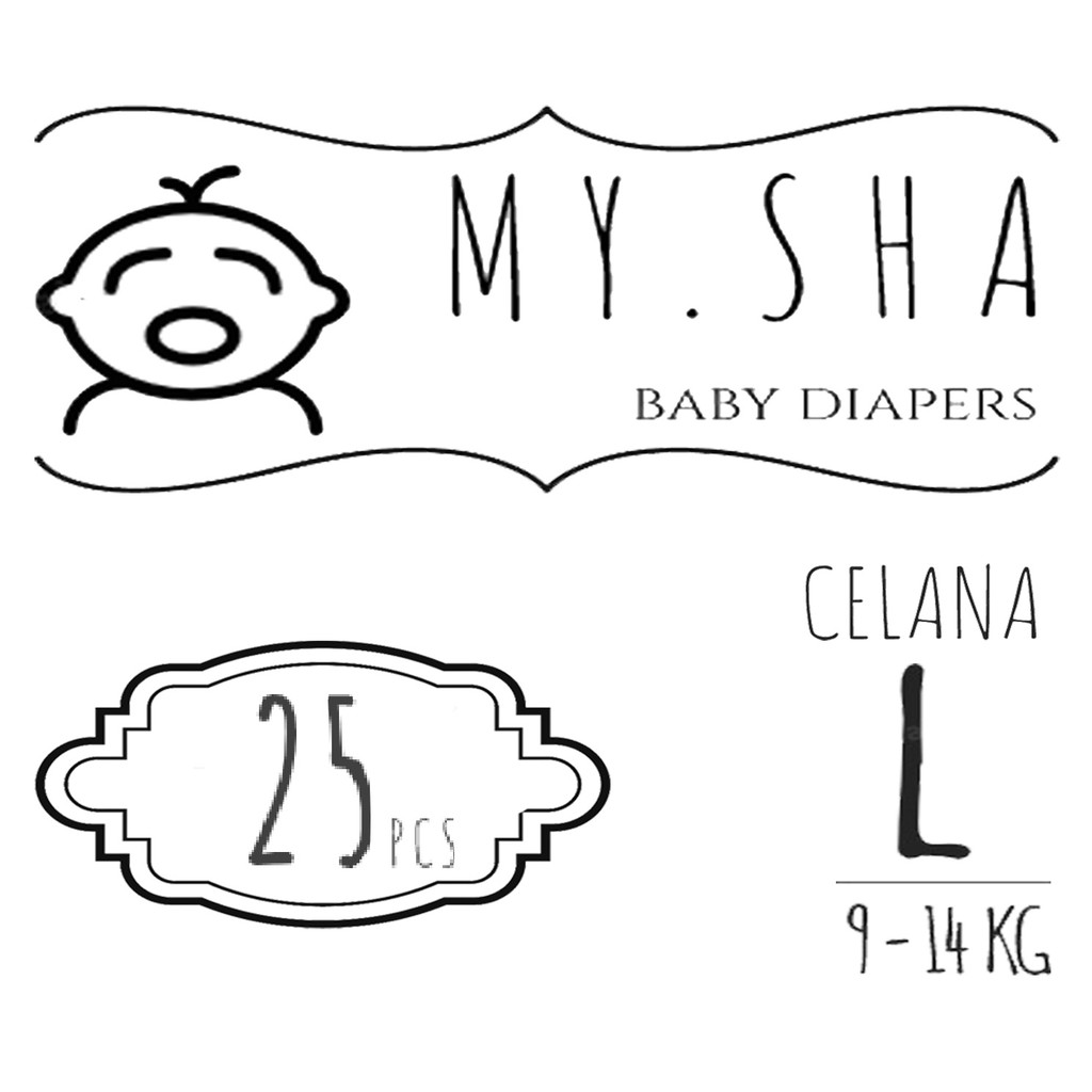 Popok celana pants L 25 curah Mamamia / yoa / fluffy pampers diapers murah