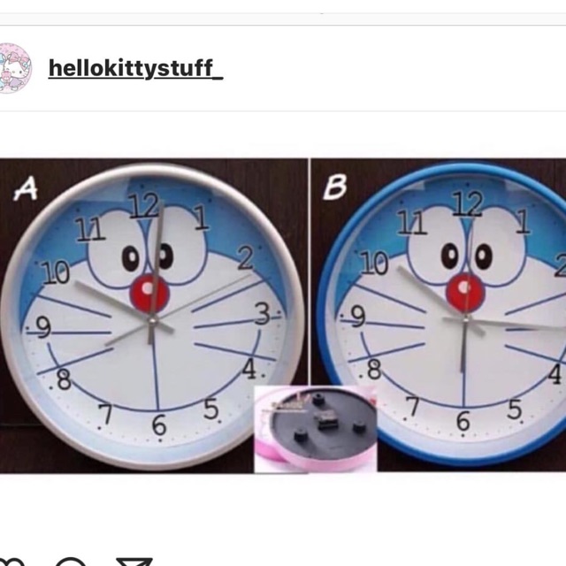 Jam dinding doraemon