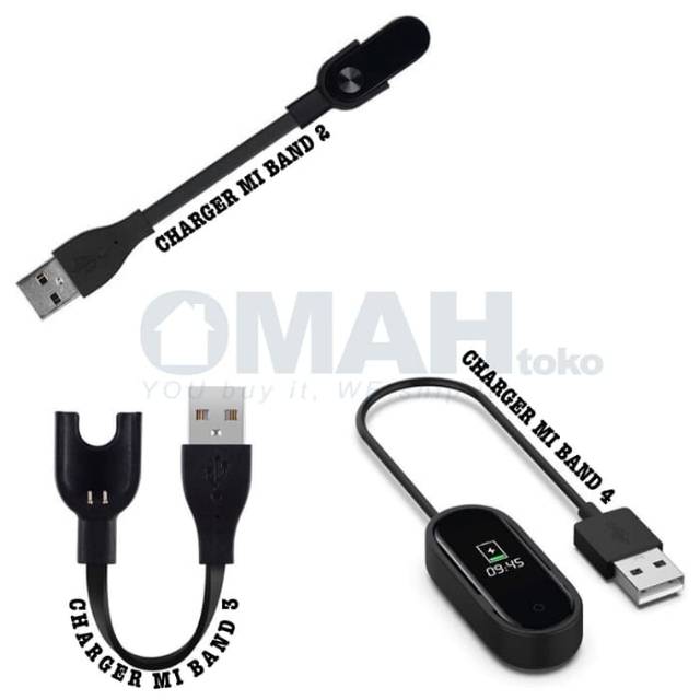 Kabel Charger Replacement For Xiaomi Mi Band 2 3 4 Kepala USB Charger Pengganti MiBand