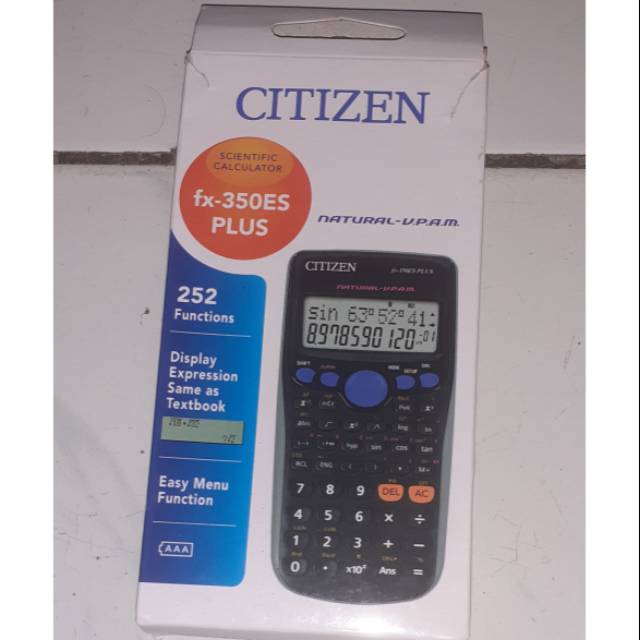 

Calculator Citizen fx-350ES plus