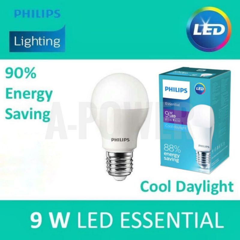 Philips - Lampu LED Essential 9W (Putih)