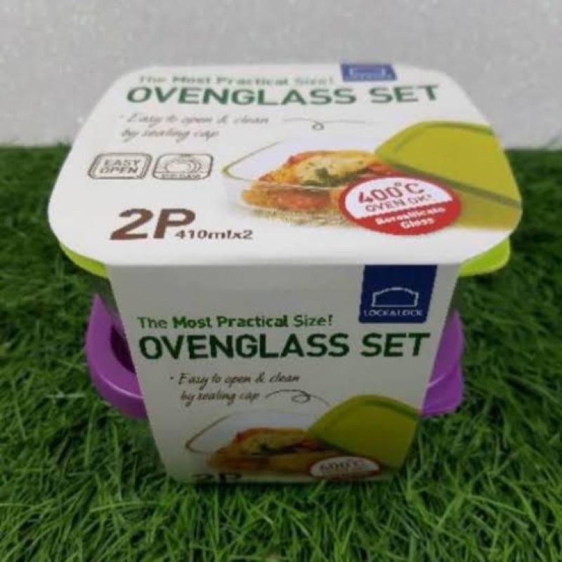 Lock n lock lock & lock lock and lock glass steamer oven set ungu dan hijau