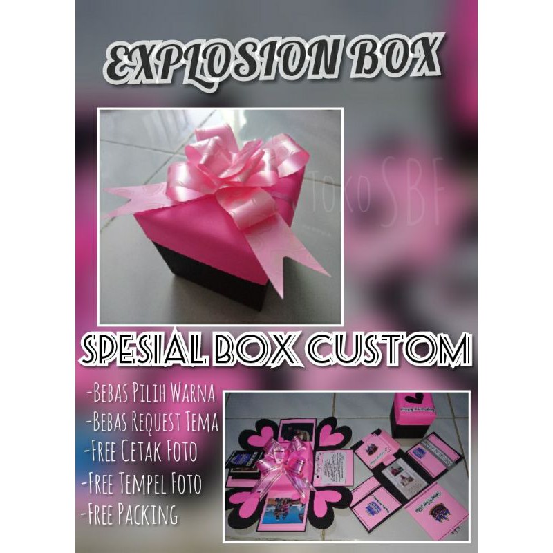 

EXPLOSION BOX LOVE, Sehari Jadi!! FREE Cetak Foto, Hadiah Unik Anniversary,Pernikahan,Murah, Simple