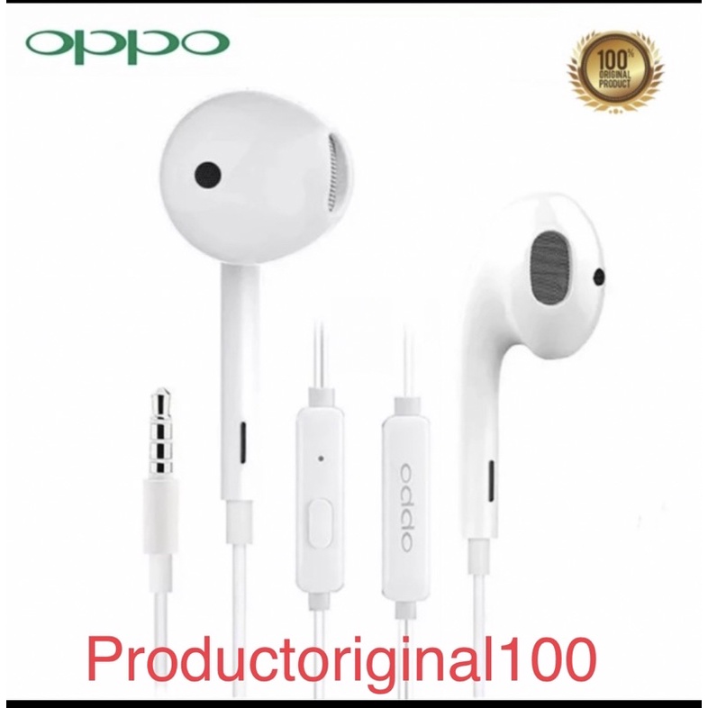 Handsfree Earphone Headset Oppo F11 Pro F9 F7 A5s A7 R15 Reno 5 6 7 Original Ori