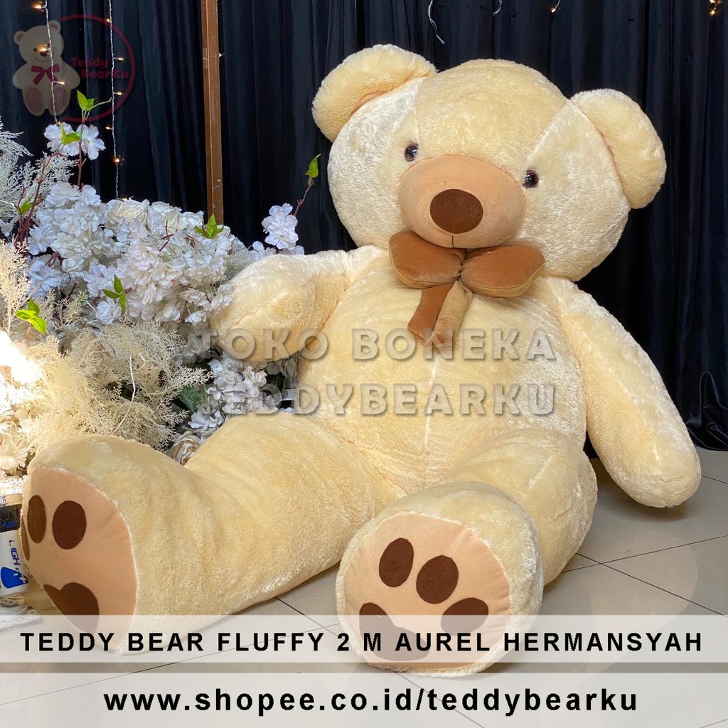 TEDDY BEAR 2 METER AUREL HERMANSYAH PLUS BONUS