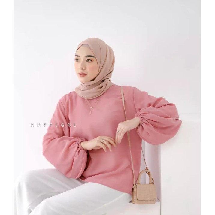 LUNA BLOUSE / ATASAN TERBZRU / ATASAN MURAH / ATASAN BALON