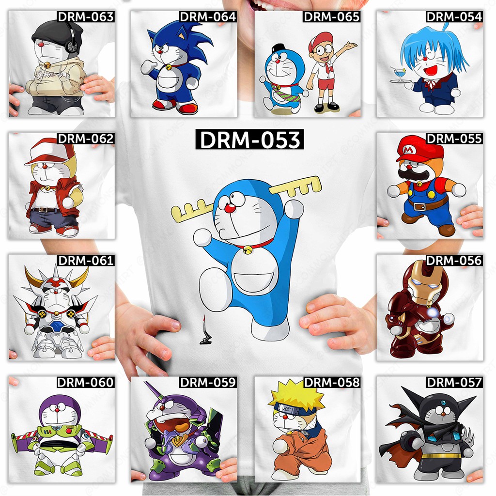 [FREE NAMA !!] Kaos / Baju Doraemon Dewasa