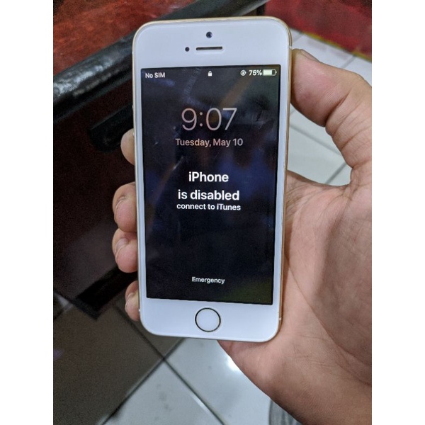 iphone SE posisi disable