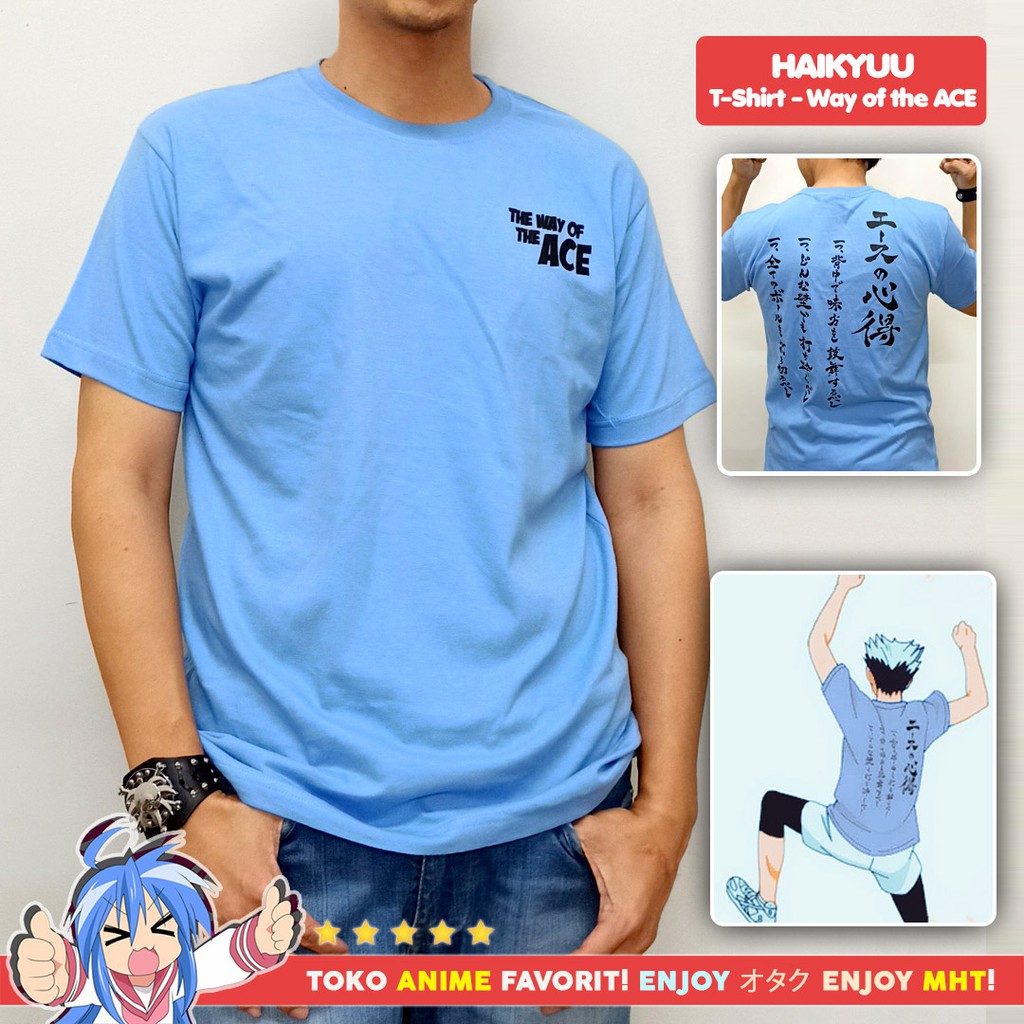 Kaos Anime Haikyuu Bokuto Kotaro Way Of The Ace Fukurodani Cosplay