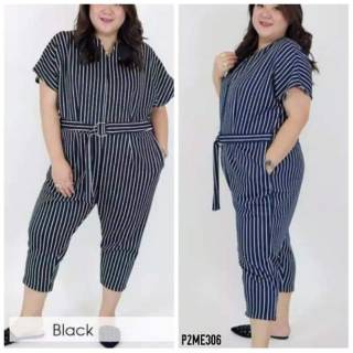 Jumpsuit overall baju  kodok  wanita  salut vertikal jumbo 