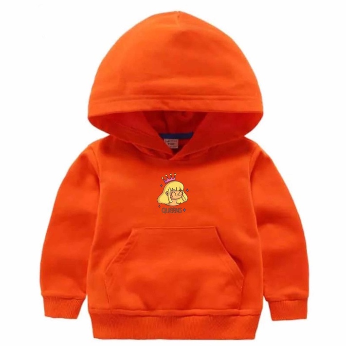 Hoodie Queens Anak Fleece Pakaian Anak