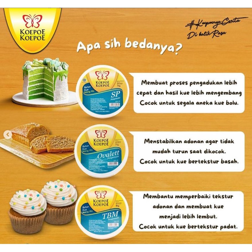 Koepoe Koepoe SP B TBM B Pengemulsi Baking Pengembang Kue Cake Halal