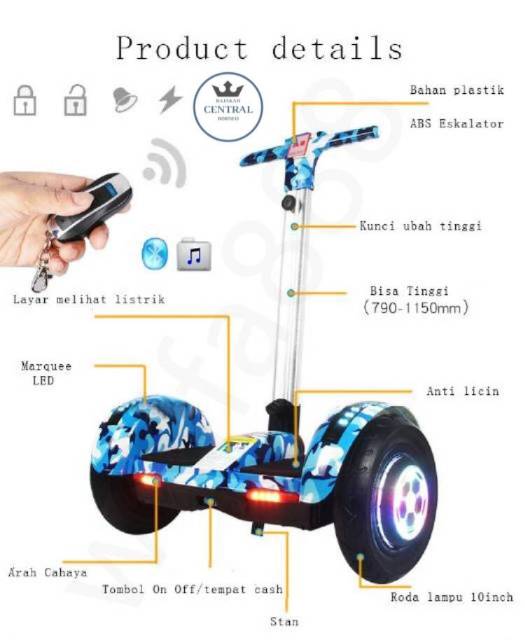 + FREE ONGKIR !!! SCOOTER SEGWAY A8 HOVERBOARD BALANCE WHEEL VERSI TERBARU !!