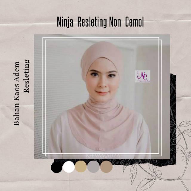 Ciput Ninja inner daleman jilbab non cemol cempol murah adem melar Bahan Kaos Jersey Premium
