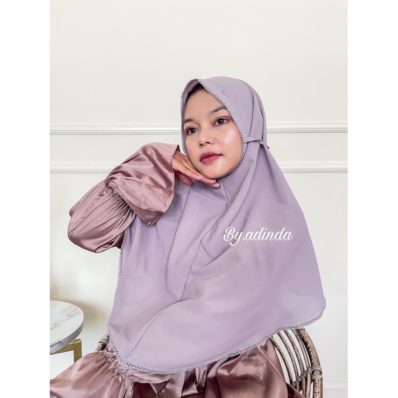 Bergo Crochet Picot maryam Hijab instant diamond